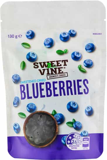 Sweet Vine Dried Blueberries (130 gs)