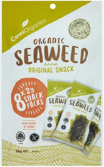 Ceres Organics Seaweed Nori Multipack (2 g × 8 pks)