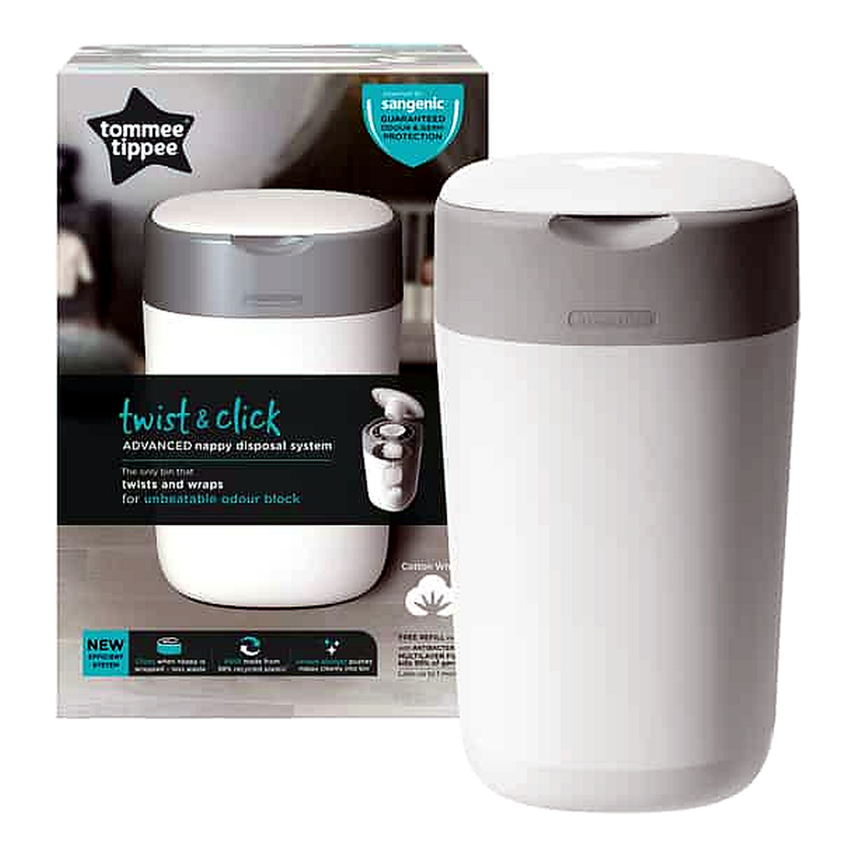 Tommee Tippee Twist & Click Nappy Bin (1 ea)