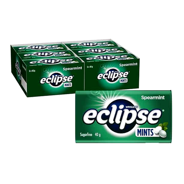 Wrigley's Eclipse Sugarfree Spearmint Mints (40 g x 12 ct)