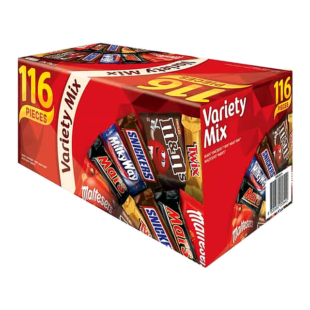 Mars Variety Mix Box 116 Pieces (1.7 kg)