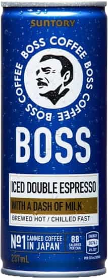 Suntory Boss Coffee Iced Double Espresso Can (237 mls)