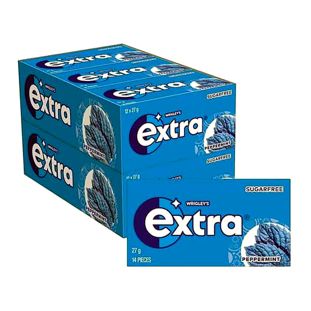 Wrigley's Extra Sugar Free Peppermint Gum (27 g x 24 ct)