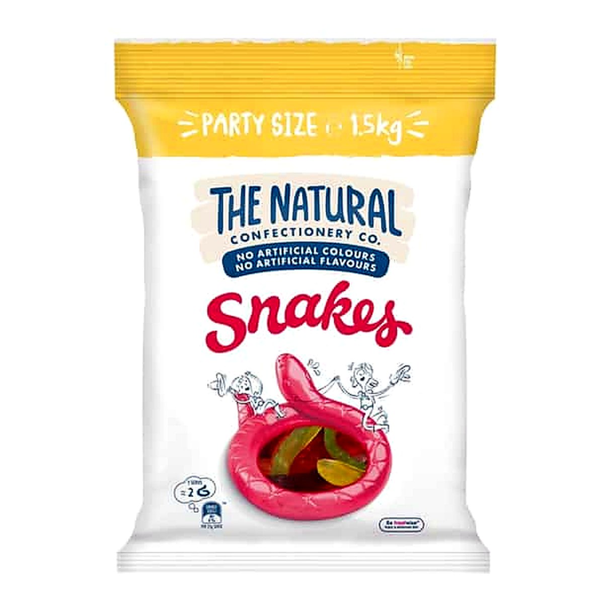 The Natural Confectionery Co. Snakes Gummy (1.5 kg)