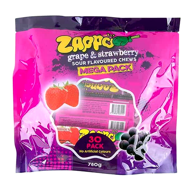Zappo Sour Chews Candies (780 g x 30 pk)