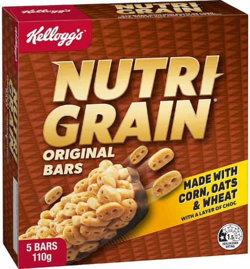 Kellogg's Nutri Grain Original Bars (110 g × 5 pks)