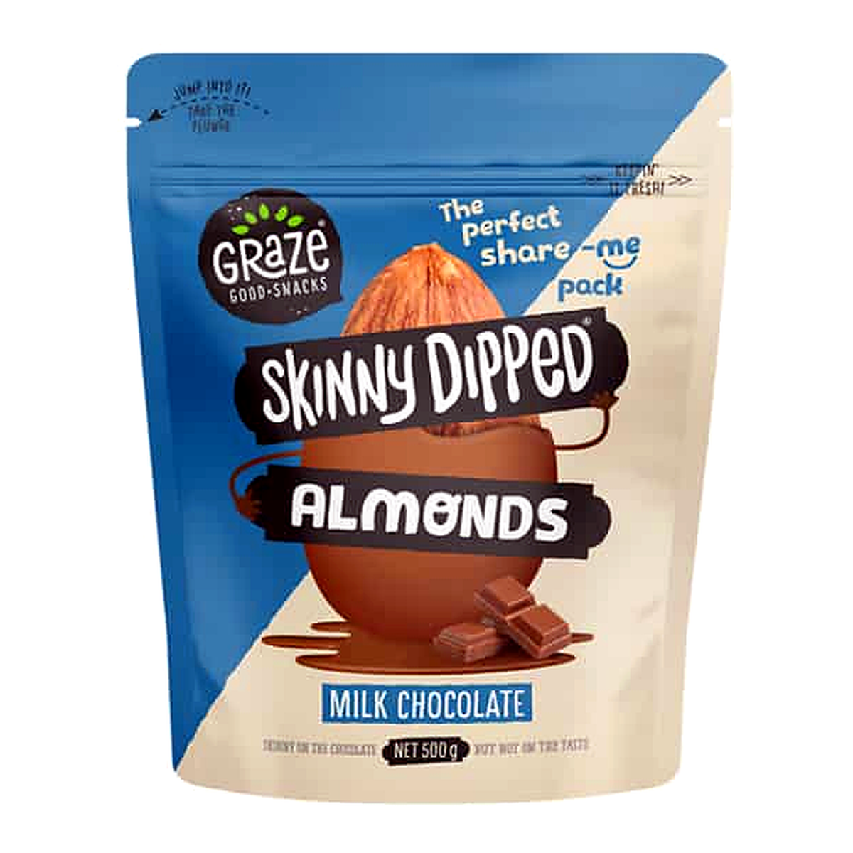 Graze Skinny Dipped Almonds Milk Chocolate (500 g)