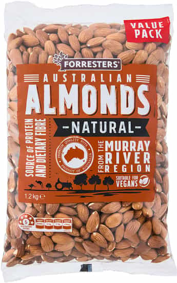 Forresters Natural Almonds (1.2 kgs)