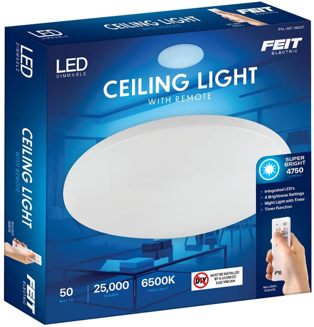 Feit Electric Dimmable Remote Control Round LED Ceiling Light (1 ea)
