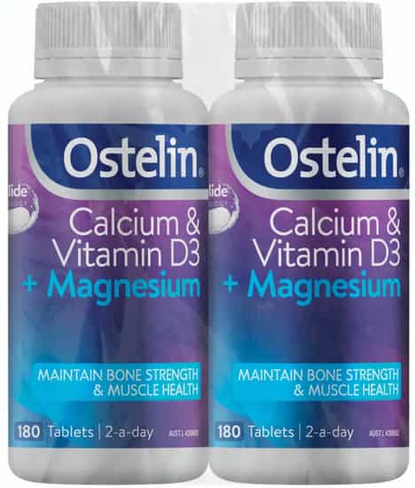 Ostelin Calcium, D3 & Magnesium Tablets (180 pk × 2 pk)
