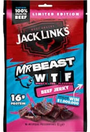 Jack Link's Limited Edition Pink What's The Flavour Beef Jerky (45 gs)