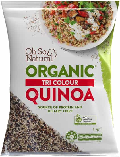 Oh So Natural Organic Quinoa Tricolour (1 kg)