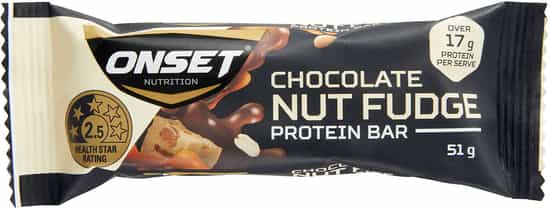 Onset Chocolate Nut Fudge Protein Bar (51 gs)