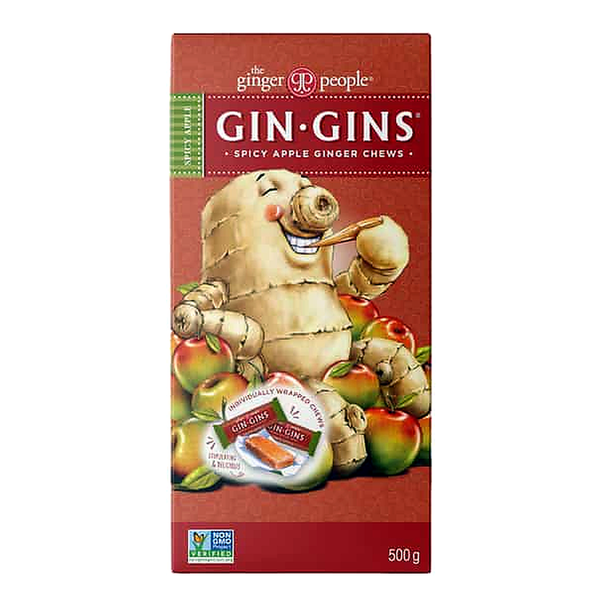 Gin Gins Spicy Apple Ginger Chew (500 g)