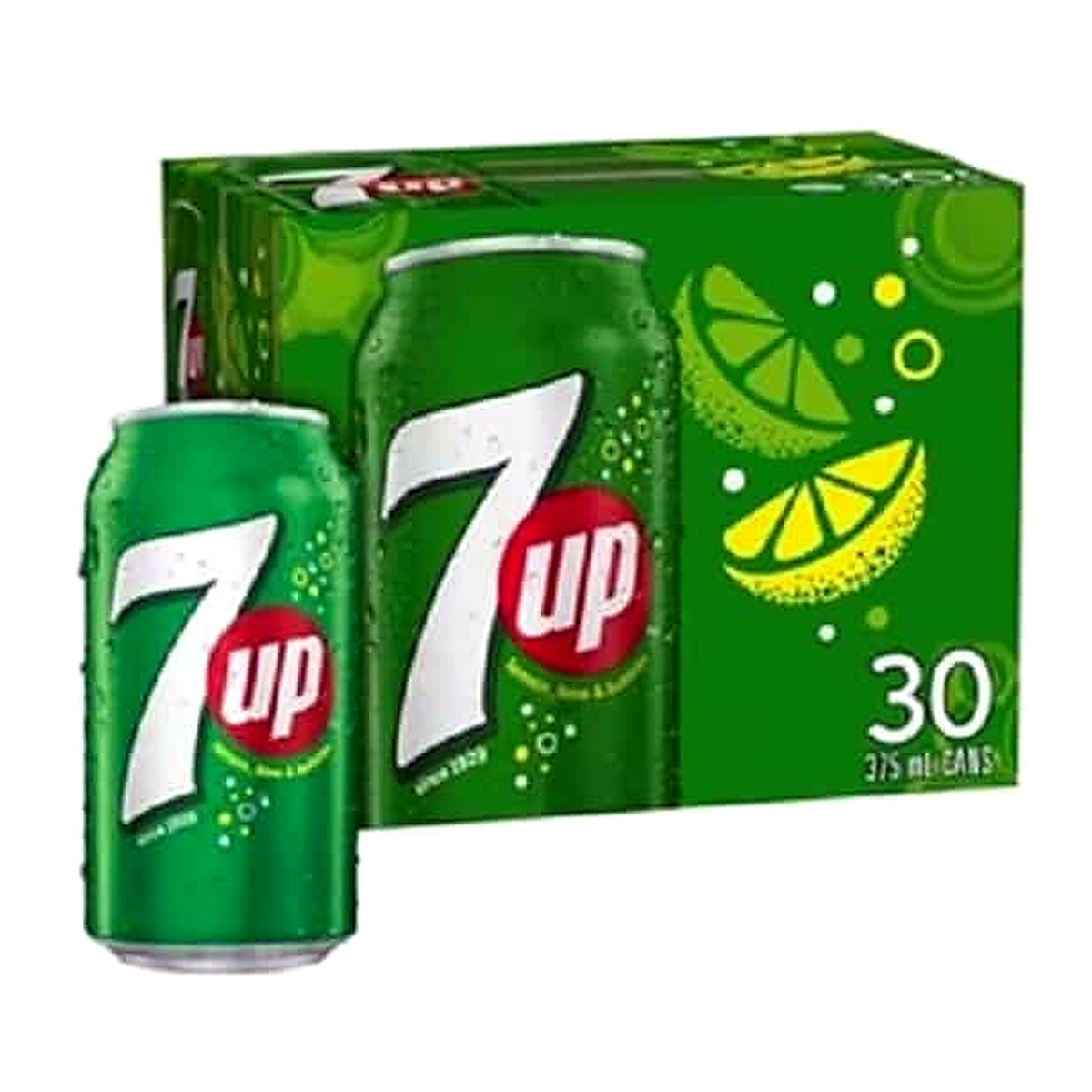 7Up Lemonade Soda Cans (375 ml x 30 pk)