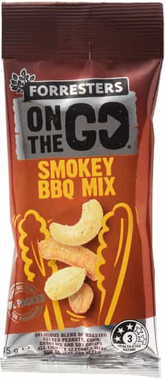 Forresters On The Go Smokey BBQ Mixed Nuts (45 gs)