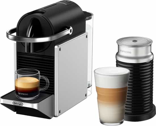 De'Longhi Nespresso Original Pixie Capsule Coffee Machine With Aeroccino3