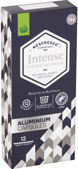 Woolworths Nespresso Compatible Coffee Capsules Intense (10 pks)