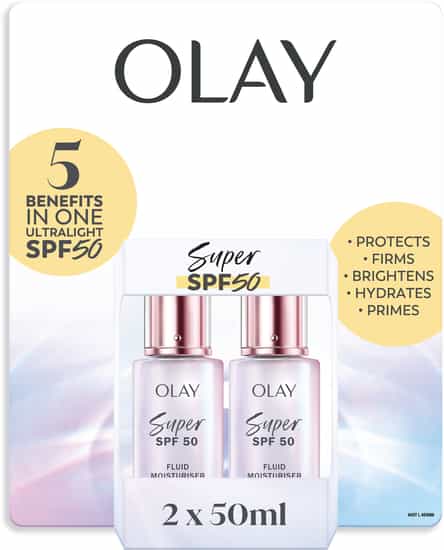 Olay Super SPF 50 Moisturiser (50 ml x 2 pk)