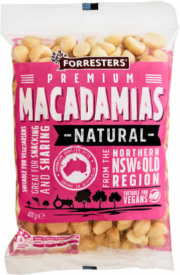Forresters Natural Macadamias (400 gs)