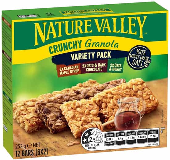 Nature Valley Crunchy Variety Granola Bars (42 g × 6 pks)