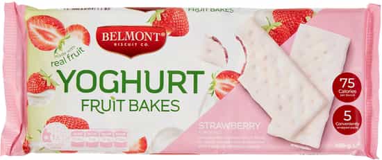 Belmont Biscuit Co. Strawberry Flavoured Yoghurt Fruit Bakes (180 gs)