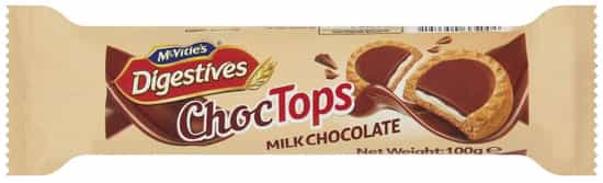 McVitie's Digestives Choc Tops Milk Chocolate (100 gs)