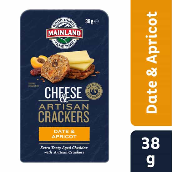Mainland Date & Apricot Cheese Crackers Snack Pack (38 gs)