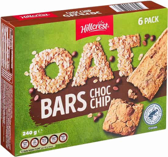 Hillcrest Choco Chips Oat Bars (240 gs)