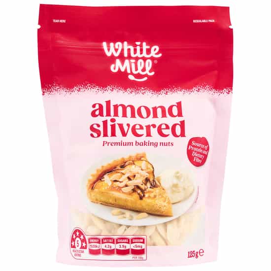 White Mill Slivered Baking Almonds (125 gs)
