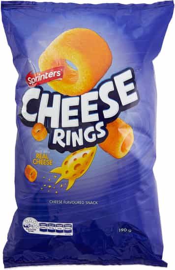 Sprinters Cheese Rings (190 gs)