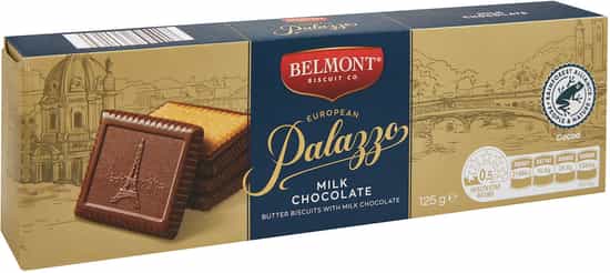 Belmont Biscuit Co. Palazzo Milk Chocolate Biscuit (125 gs)