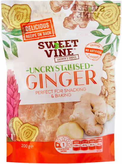 Sweet Vine Uncrystallised Ginger (200 gs)