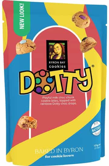 Byron Bay Dotty Cookie Bites (100 gs)