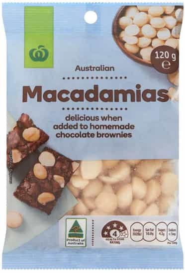 Woolworths Macadamias (120 gs)