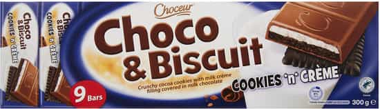Choceur Choco & Biscuit Cookies 'n' Crème (300 gs)