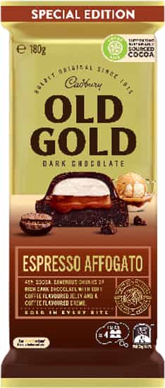 Cadbury Old Gold Espresso Affogato Special Edition Dark Chocolate Bar (180 gs)