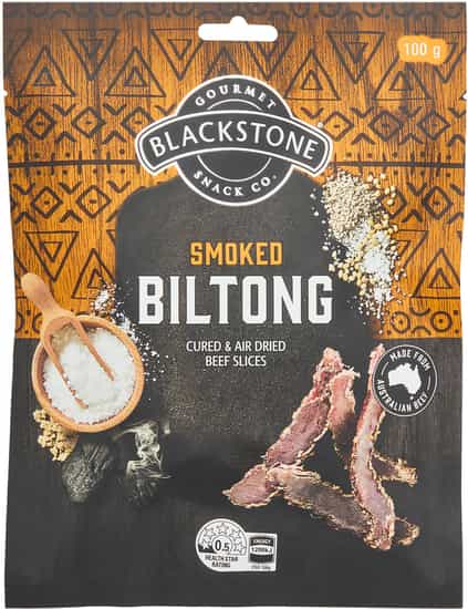 Blackstone Gourmet Snack Co. Biltong Smoked (100 gs)