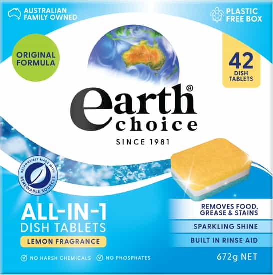 Earth Choice Lemon All in One Dishwasher Tablets (42 pks)