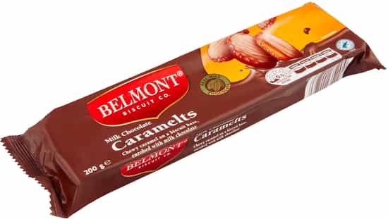 Belmont Biscuit Co. Milk Chocolate Caramelts Biscuits (200 gs)