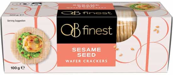 OB Finest Sesame Seed Wafer Crackers (100 gs)
