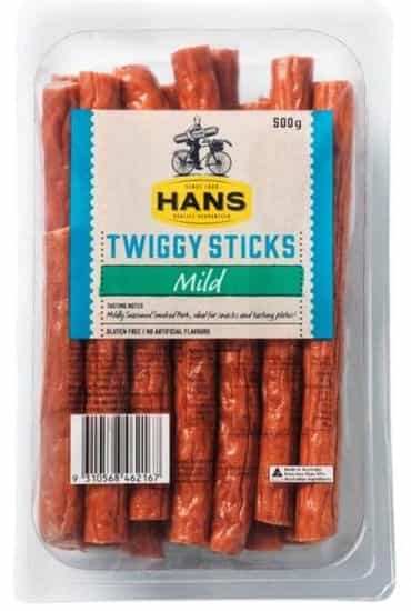Hans Gluten Free Mild Twiggy Sticks (500 gs)