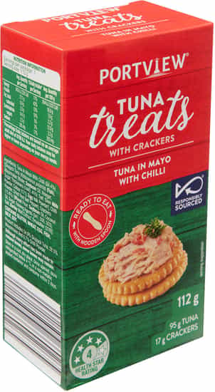 Portview Mayo Chilli Tuna Treats with Crackers (112 gs)