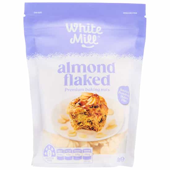 White Mill Flaked Almonds (125 gs)