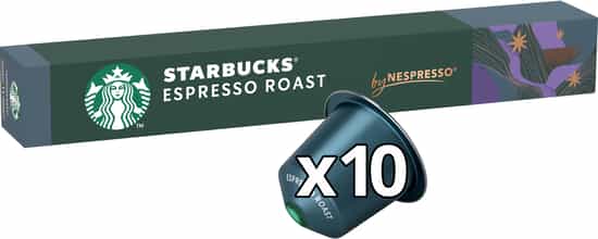 Starbucks Espresso Roast Ground Coffee Capsules (10 pks)