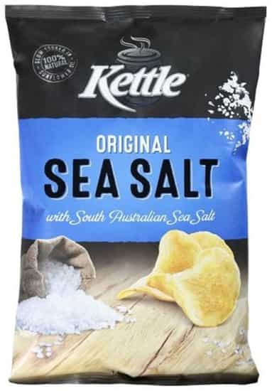 Kettle Brand Original Sea Salt Potato Chips (165 gs)