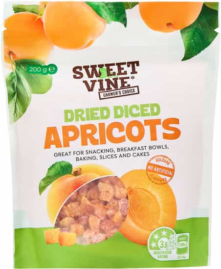 Sweet Vine Dried Diced Apricots (200 gs)