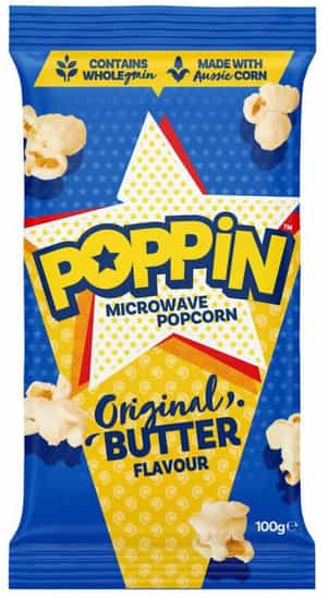Poppin Butter Flavour Microwave Popcorn (100 gs)