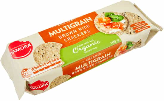 Damora Multigrain Brown Rice Crackers (100 gs)