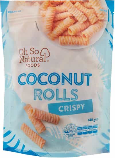 Oh So Natural Foods Coconut Rolls (140 gs)